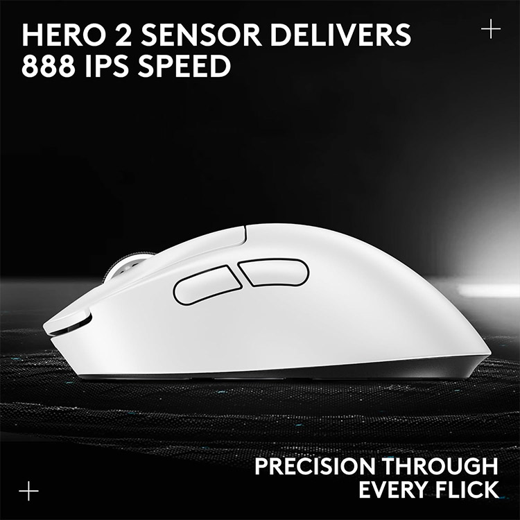 خرید موس Logitech G Pro X SUPERLIGHT 2 DEX - بی‌سیم - سفید